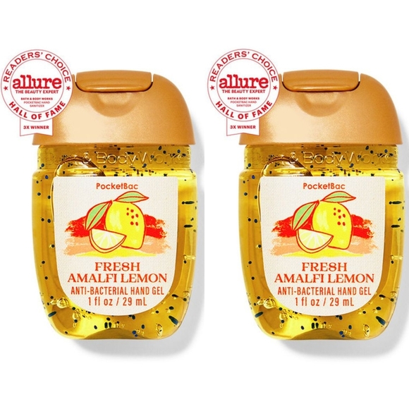 Bath & Body Works Other - Bath & Body Works Fresh Amalfi Lemon Hand Gel Pocketbac Sanitizer Set of 2 NEW